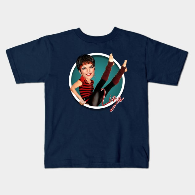 Liza Minnelli Kids T-Shirt by Indecent Designs